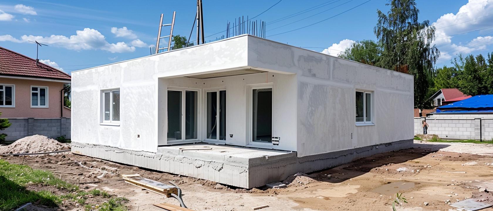 Дача из газобетона, дачный дом из газобетона, домик из газобетона, дачный домик из газобетона, дачный дом из газоблока