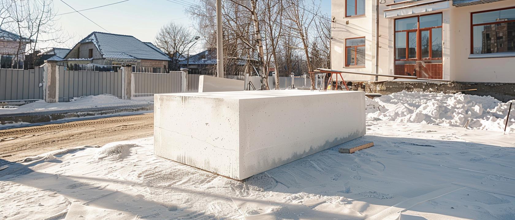 Газоблок на улице, газобетон на улице, хранение газоблоков , Газоблок на улице, газобетон на улице