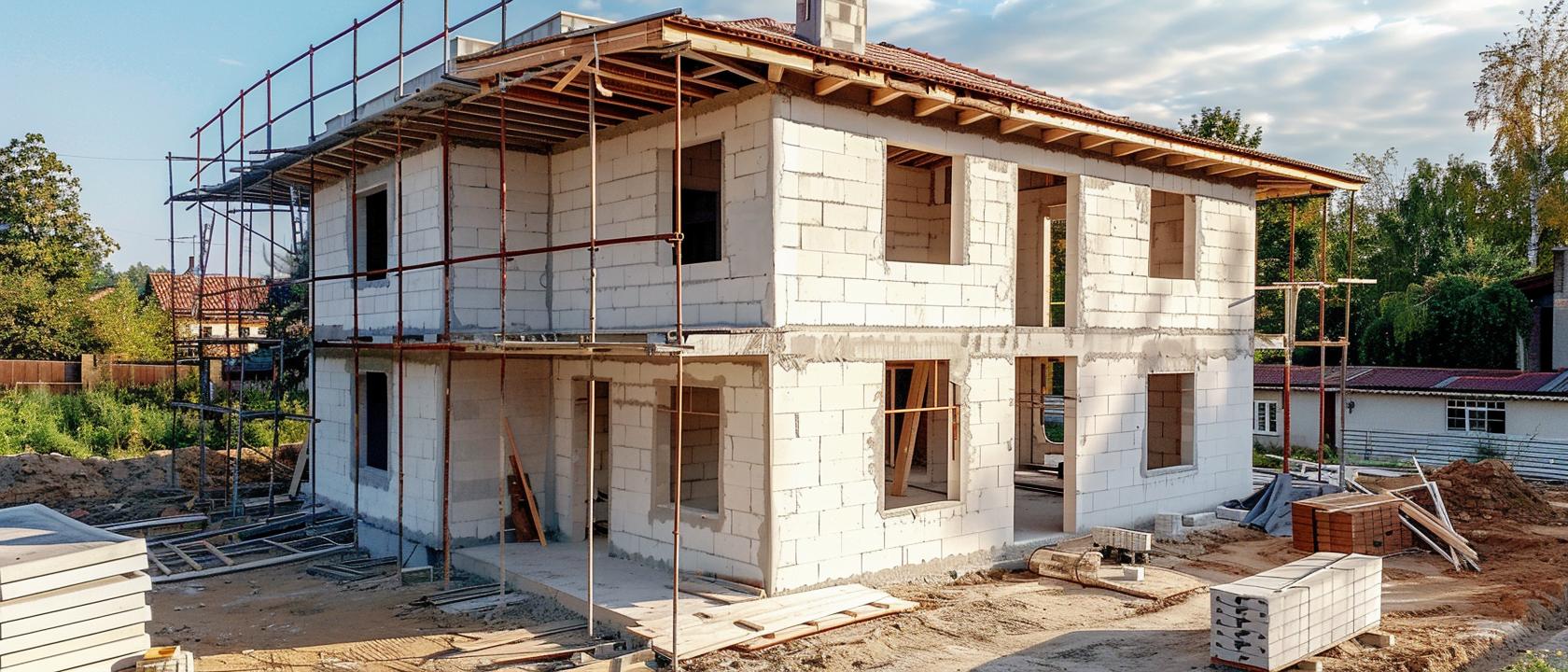 дом 2 из газоблоков , 2 этаж из газобетона, 2 этажа из газоблока, дом 2 из газоблоков , 2 этаж из газобетона