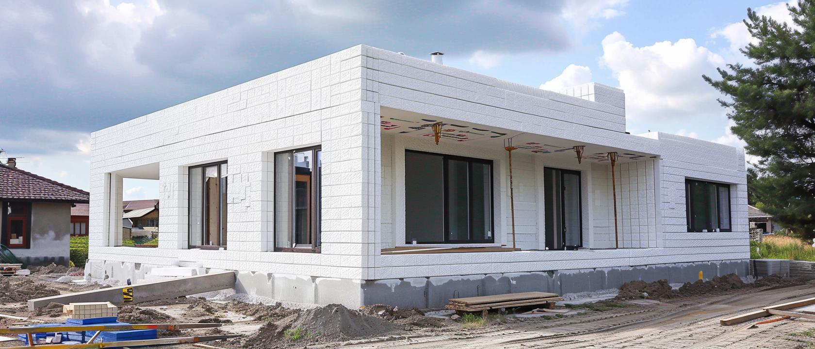 Дачный домик из пеноблоков, проект дачного дома из пеноблоков, дачный дом из пенобетона, дача пеноблок, дачи из пенобетона 