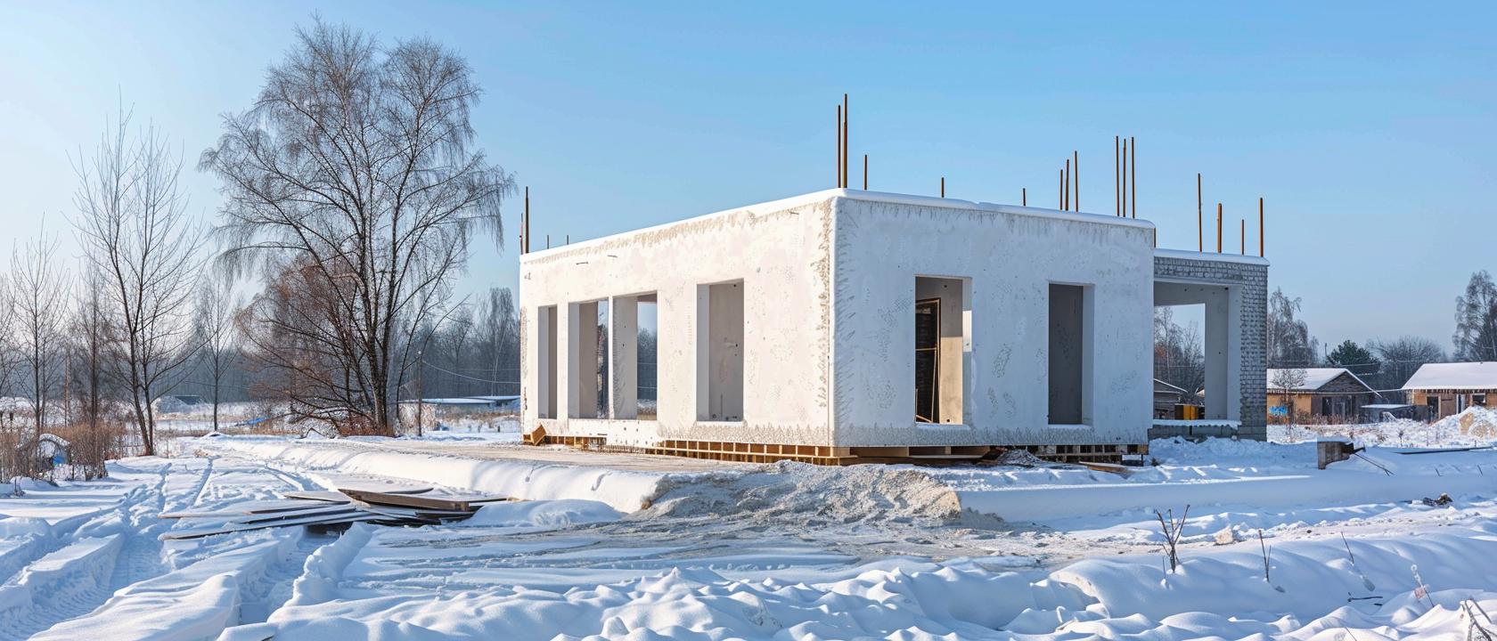 строят ли дома зимой из газобетона, строят ли из газобетона зимой , Можно ли зимой строить дом из газобетона, можно ли строить из газоблока зимой, можно ли газобетон оставить на зиму