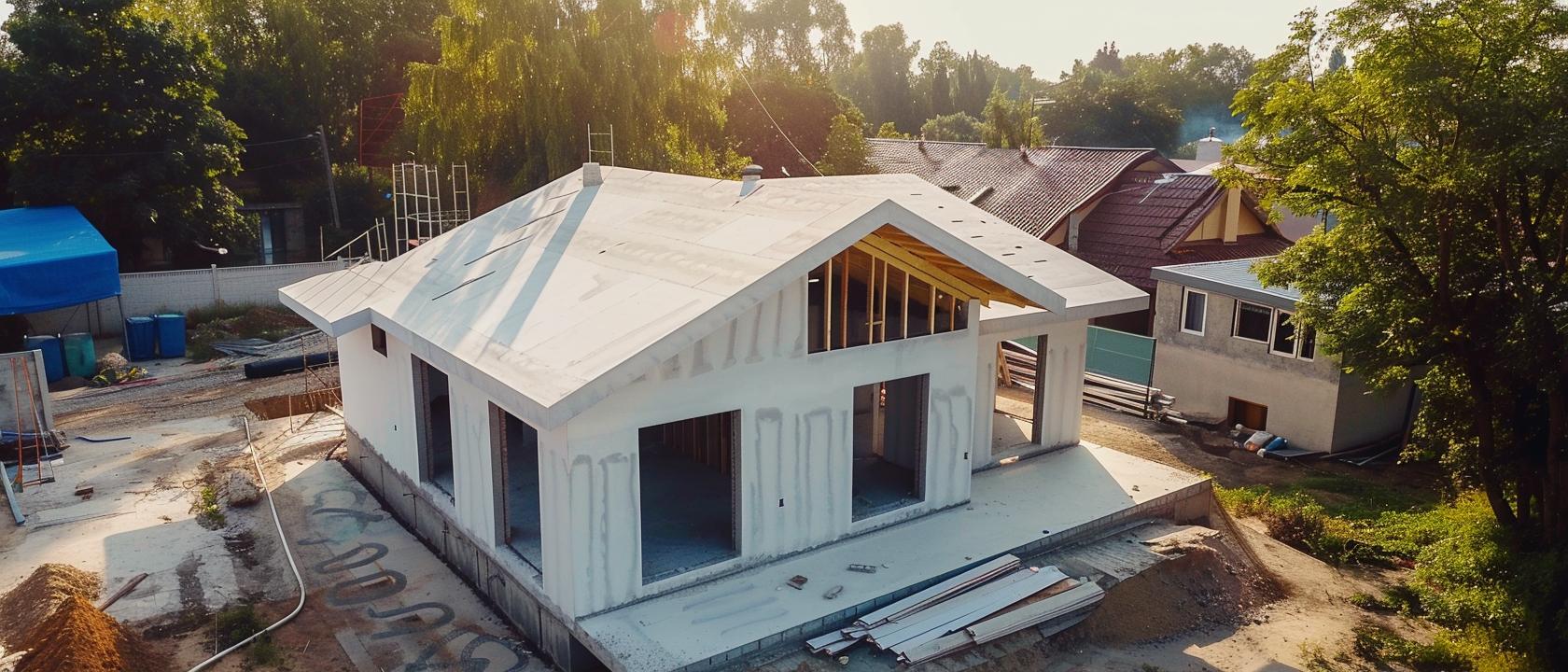односкатная крыша газобетон, дом из газобетона кровля, крыша частного дома из газобетона, крыша из газоблока своими руками , Крыша для дома из газобетона