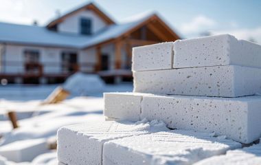 Пеноблоки зимой: особенности использования на улице