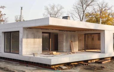 Проект дома с тремя спальнями из газобетона