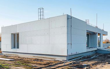Отделка дома из газобетона термопанелями